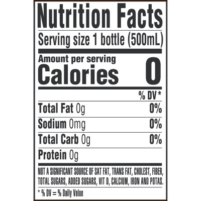 Ozarka Spring water product detail 12oz single nutrition facts