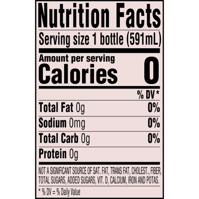 Ozarka Spring water product detail 20oz single nutrition facts