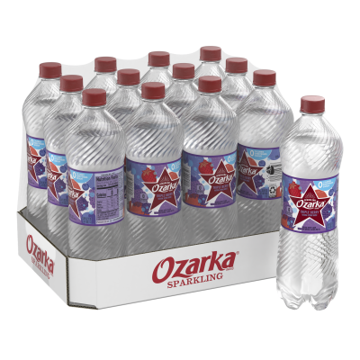 Ozarka Sparkling Water Triple Berry Product details 1L 12 pack