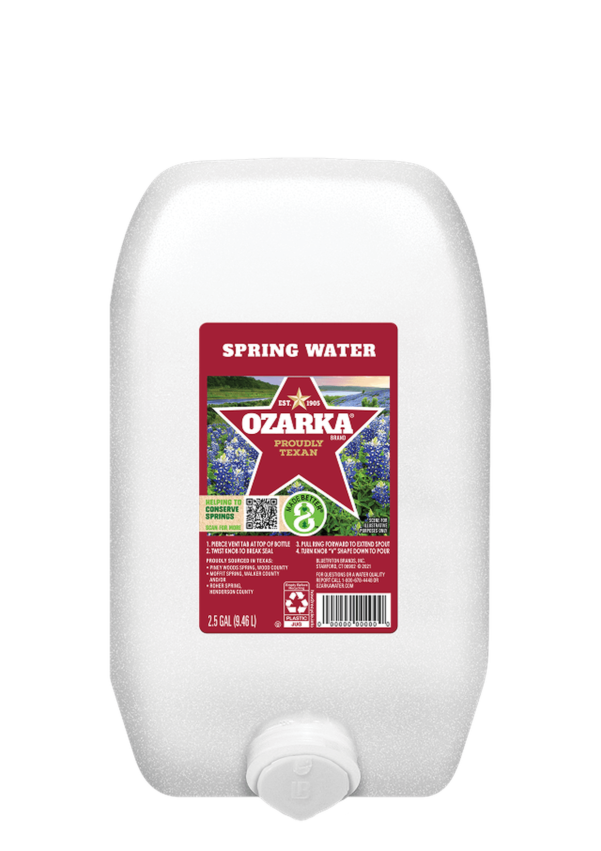 2.5 gal Bottled Water, Single