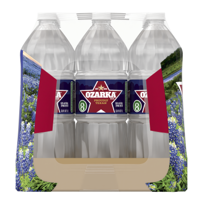 Ozarka Spring water product detail 1L 15pack right view
