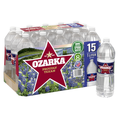 Ozarka Spring water product detail 1L 15pack
