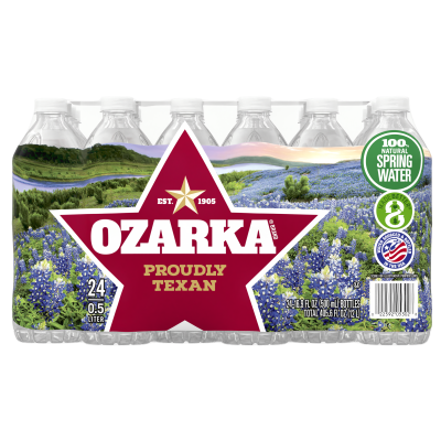 Ozarka Spring water product detail 500ml 24 pack front view