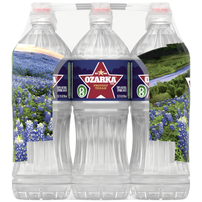 Ozarka Spring water product detail 700ml 12pack right view