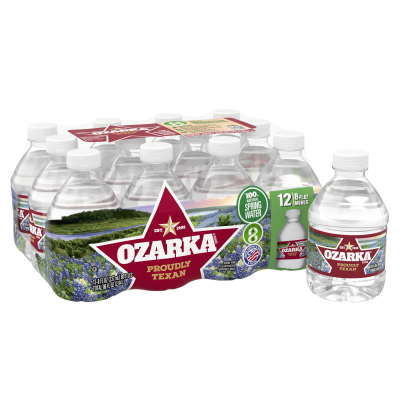 Ozarka Spring Water 8oz bottle 12 pack