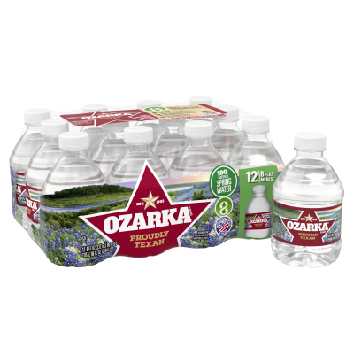 Ozarka Brand 100% Natural Spring Water - 12pk/12 fl oz Bottles