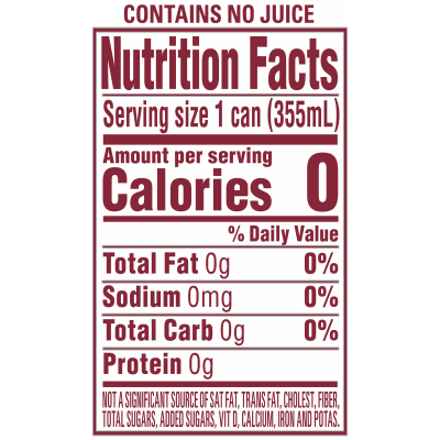 Ozarka Sparkling Water Black Cherry Product details 12oz can single nutrition facts