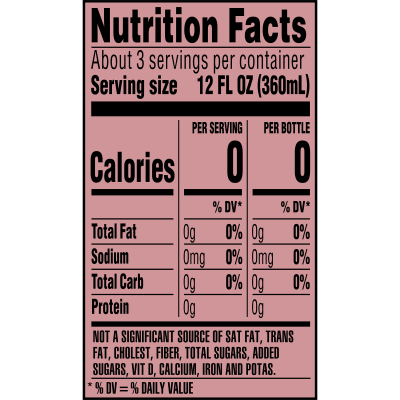 Ozarka Sparkling Water Black Cherry Product details 1L single nutrition facts