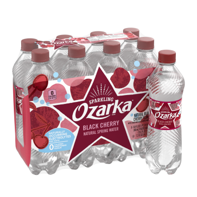 Ozarka Sparkling Water Black Cherry Product details 500mL 8 pack