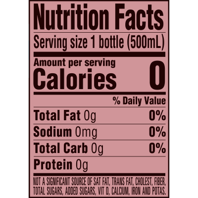 Ozarka Sparkling Water Black Cherry Product details 500mL single nutrition facts