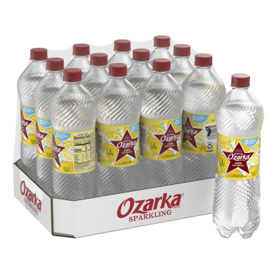 Ozarka Sparkling Water Lively Lemon Product details 1L  12 pack