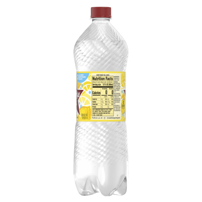 Ozarka Sparkling Water Lively Lemon Product details 1L  single back view