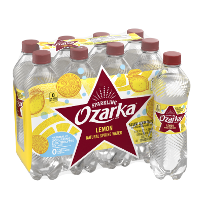 Ozarka Sparkling Water Lively Lemon Product details 500mL 8 pack
