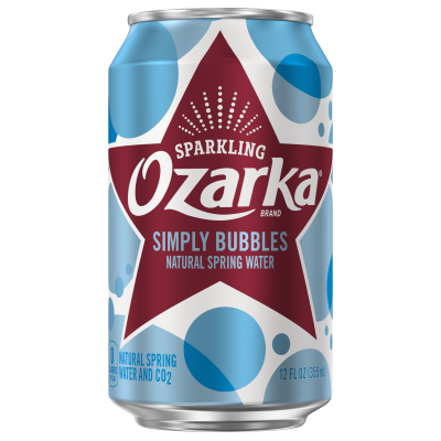 Ozarka Sparkling Water Simply Bubbles Product details 12oz single