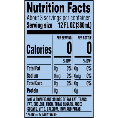 Ozarka Sparkling Water Simply Bubbles Product details 1L single nutrition facts