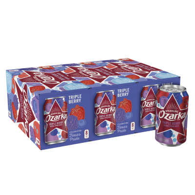 Ozarka Sparkling Water Triple Berry Product details 12oz 24 pack
