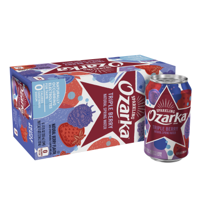 Ozarka Sparkling Water Triple Berry Product details 12oz 8 pack