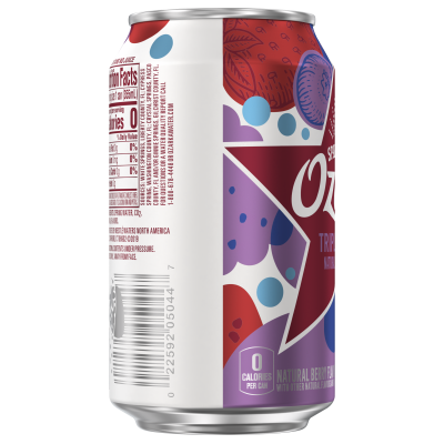 Ozarka Sparkling Water Triple Berry Product details 12oz single left view