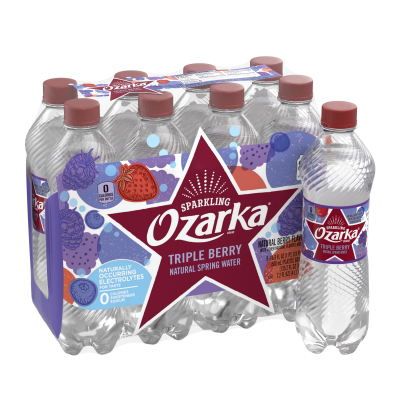 Ozarka Sparkling Water Triple Berry Product details 500mL 8 pack