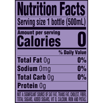 Ozarka Sparkling Water Triple Berry Product details 500mL single nutrition facts