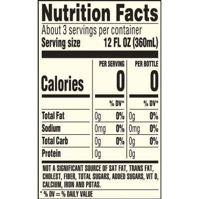 Ozarka Sparkling Water Zesty Lime Product details 1L 12 pack nutrition facts