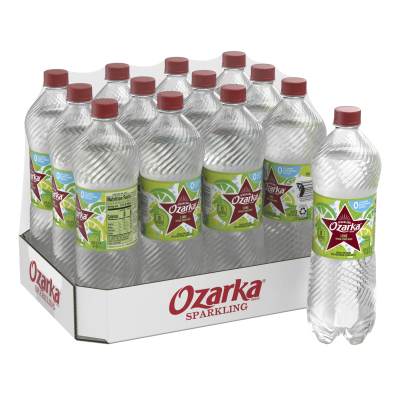 Ozarka Sparkling Water Zesty Lime Product details 1L 12 pack