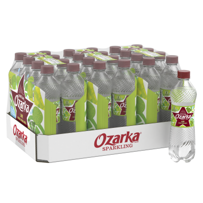 Ozarka Sparkling Water Zesty Lime Product details 500mL 24 pack