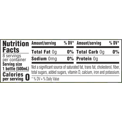 Ozarka Sparkling Water Zesty Lime Product details 500mL 8 pack nutrition facts