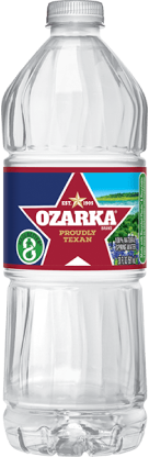 Ozarka Spring Water in our 20 oz bottle.