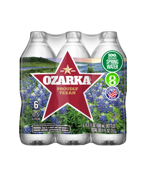 Ozarka Spring water product detail 500ml 6 pack