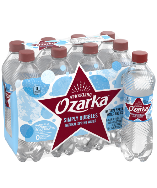 Ozarka Sparkling Water Simply Bubbles Product details 500mL 8 pack